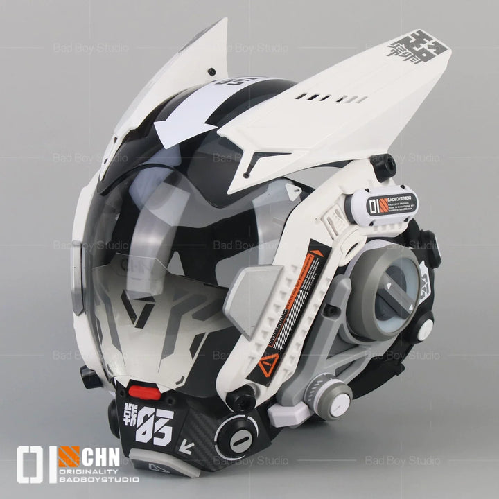 Máscara Facial Completa Cyberpunk de Badboystudio, Conjunto de Casco Táctico Mecánico, Accesorio de Ciencia Ficción, Cosplay, Actuación en Escenario, Regalo, Juguetes