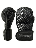 Guantes de entrenamiento de boxeo MMA para adultos profesionales, cojín de cuero de medio dedo, nudillos Sanda para saco de arena