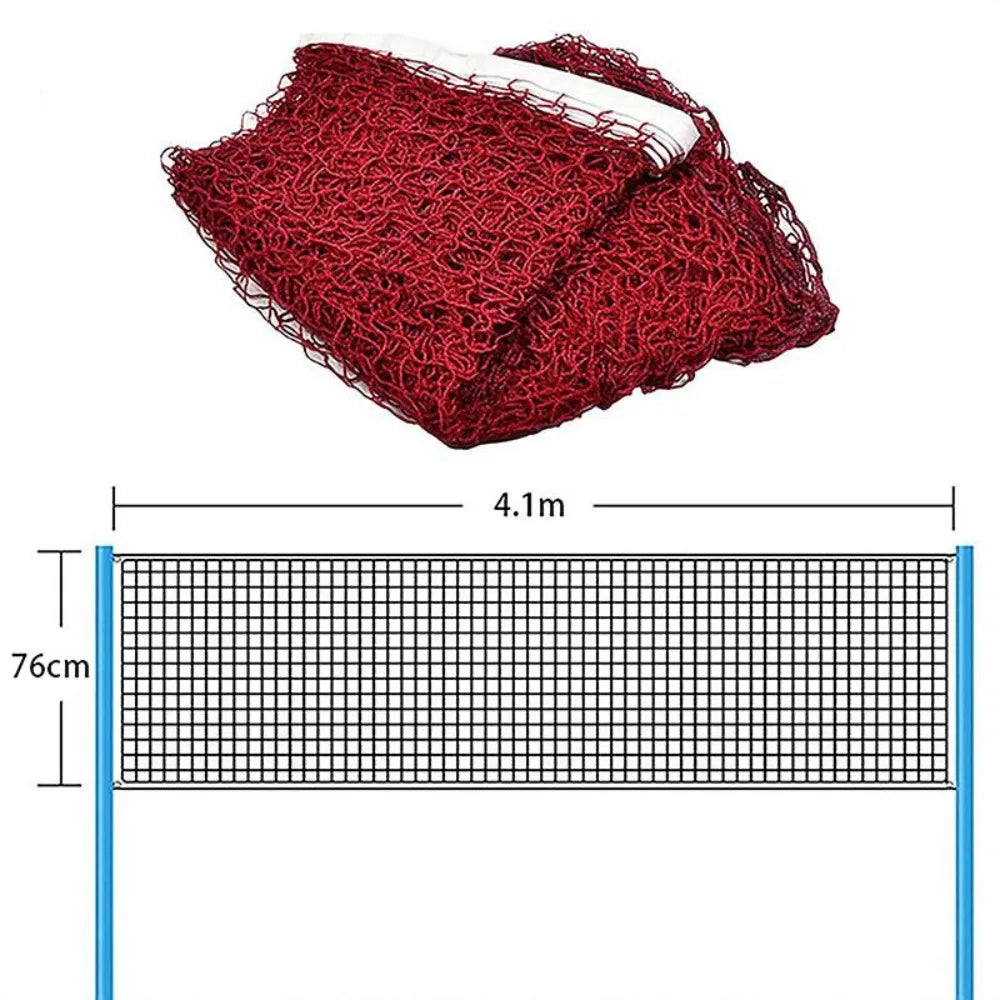 Red de bádminton estándar de repuesto, red de tenis de fácil instalación, red de voleibol plegable para práctica deportiva, entretenimiento, competición