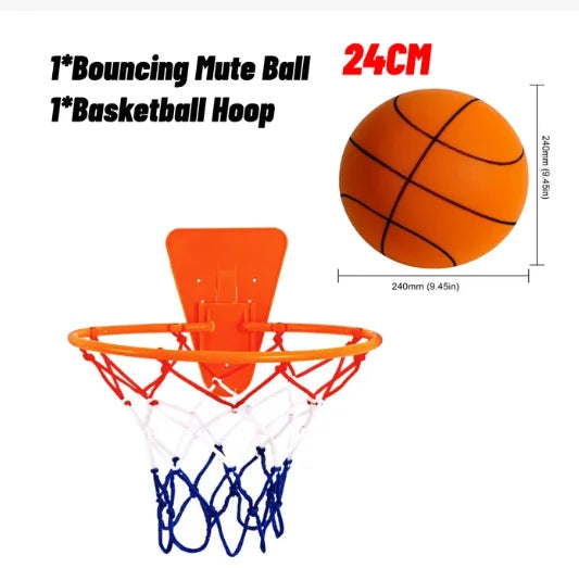 Baloncesto silencioso que rebota para niños, baloncesto silencioso exprimible, pelota silenciosa para interiores, baloncesto de espuma, fútbol de rebote