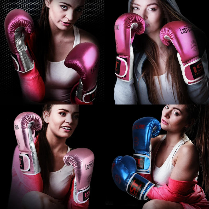 LASTSTAND-guantes de boxeo para hombre y mujer, manoplas de cuero de microfibra para entrenamiento en gimnasio, Equipo de Boxeo, venta al por mayor, 8-12 OZ