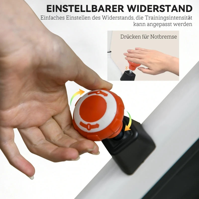 Bicicleta de ejercicio para interiores, entrenador doméstico con resistencia magnética, pantalla LCD, volante de inercia de 8 kg, asiento y manillares ajustables, ruedas de transporte, equipo de fitness cardiovascular en bl