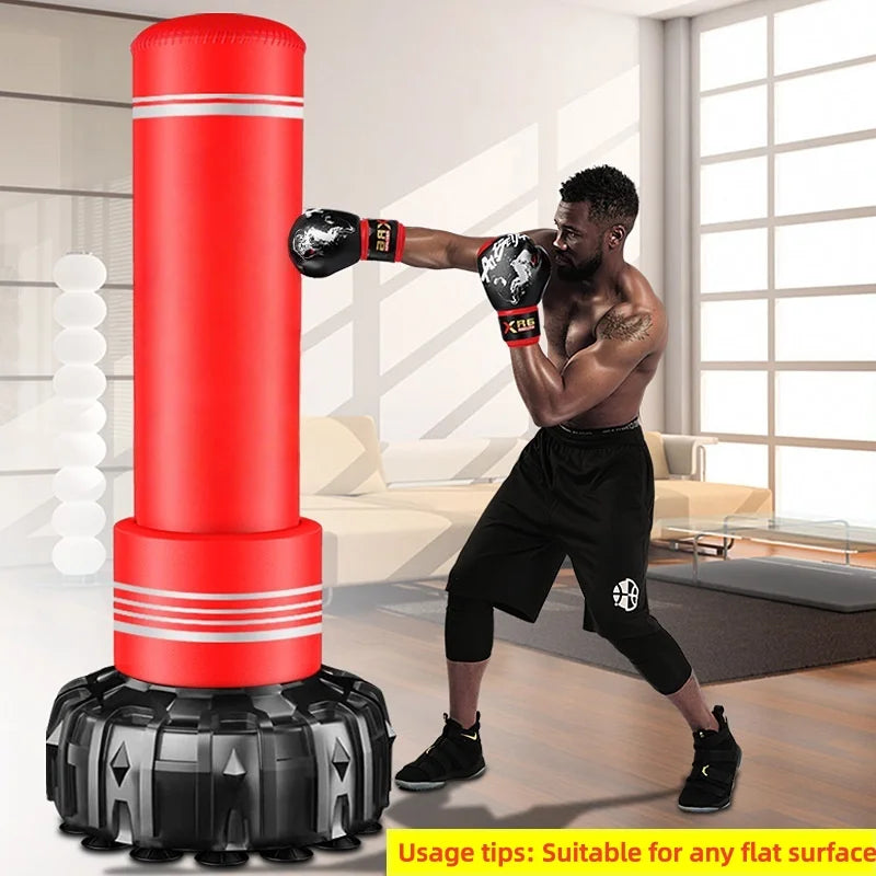 Saco de arena de boxeo de pie, saco de arena plegable para el hogar, columna de boxeo de entrenamiento de taekwondo para niños