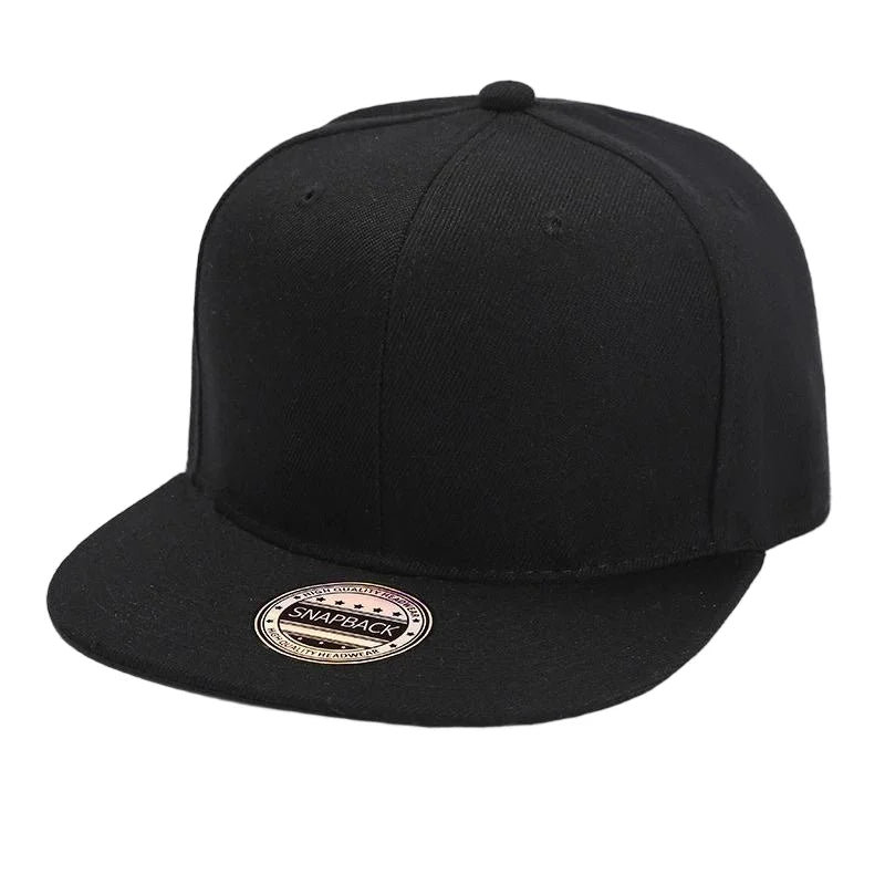 Gorra de béisbol de estilo hip-hop para hombre, tendencia coreana, moda urbana, versátil, color negro, para actividades al aire libre, baile urbano, de ala plana.
