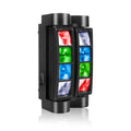 Datewink 80W Mini Spider Moving Head Lights RGBW LEDs Beam Stage Lighting Effect DMX512 para DJ, discoteca, fiesta, espectáculo, boda, karaoke