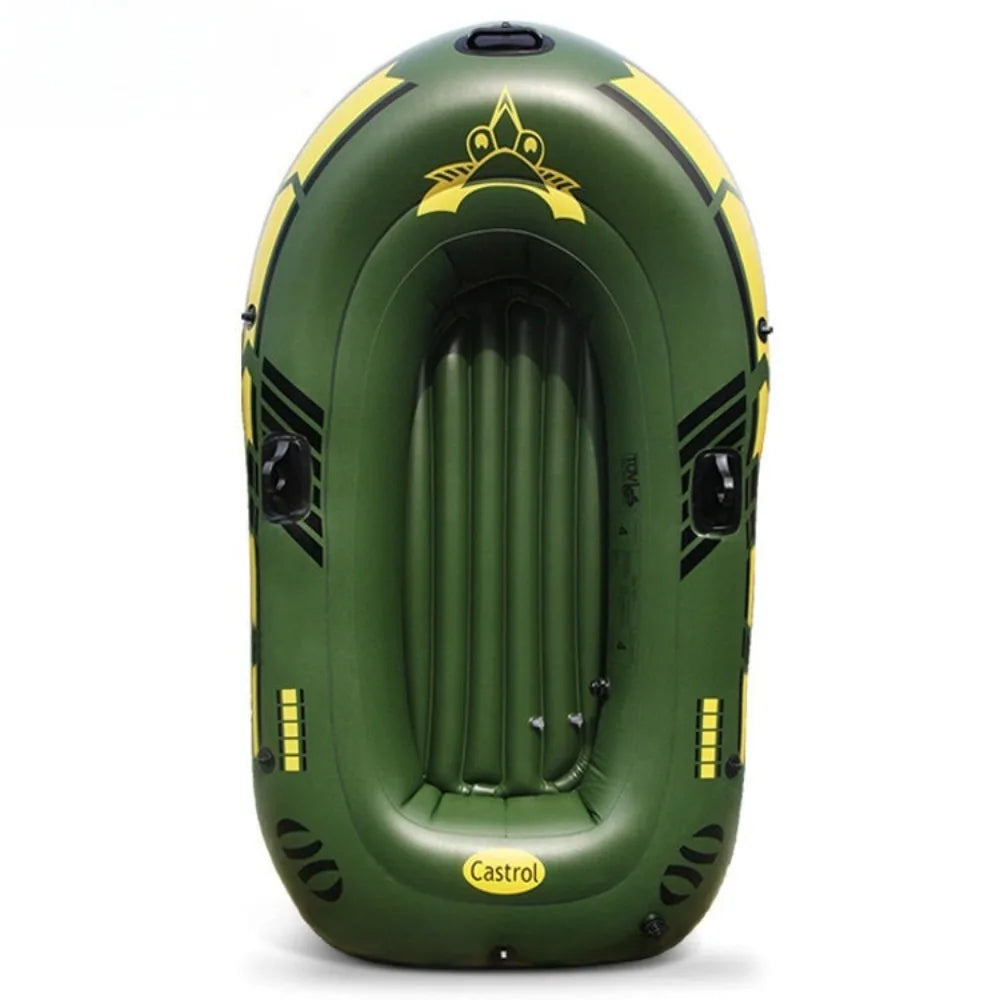 Kayak Inflable Reforzado para 2-3 Personas, Bote de Pesca para Exteriores, Resistente a la Abrasión y a los Arañazos, Estable y Seguro para Ríos y Lagos