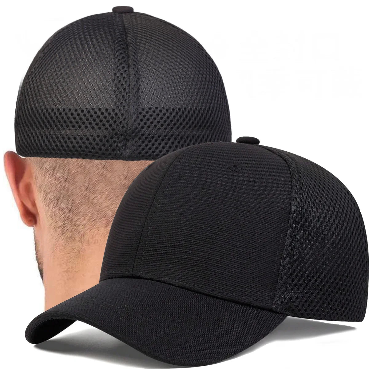 Gorras de béisbol cerradas para hombre y mujer, gorras para cabezas grandes y pequeñas, artículos de sombrerería de alta calidad