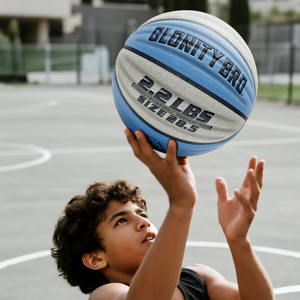 Baloncesto de entrenamiento pesado para interiores y exteriores, 28,5 "/29, 5", 2,2 libras/3 libras, baloncesto ponderado antideslizante para goteo, paso, habilidad de rebote
