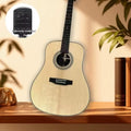 Guitarra acústica de 4 pulgadas, modelo D28, con tapa de abeto macizo y fondo y laterales de palo de rosa, ideal para guitarristas principiantes e intermedios.