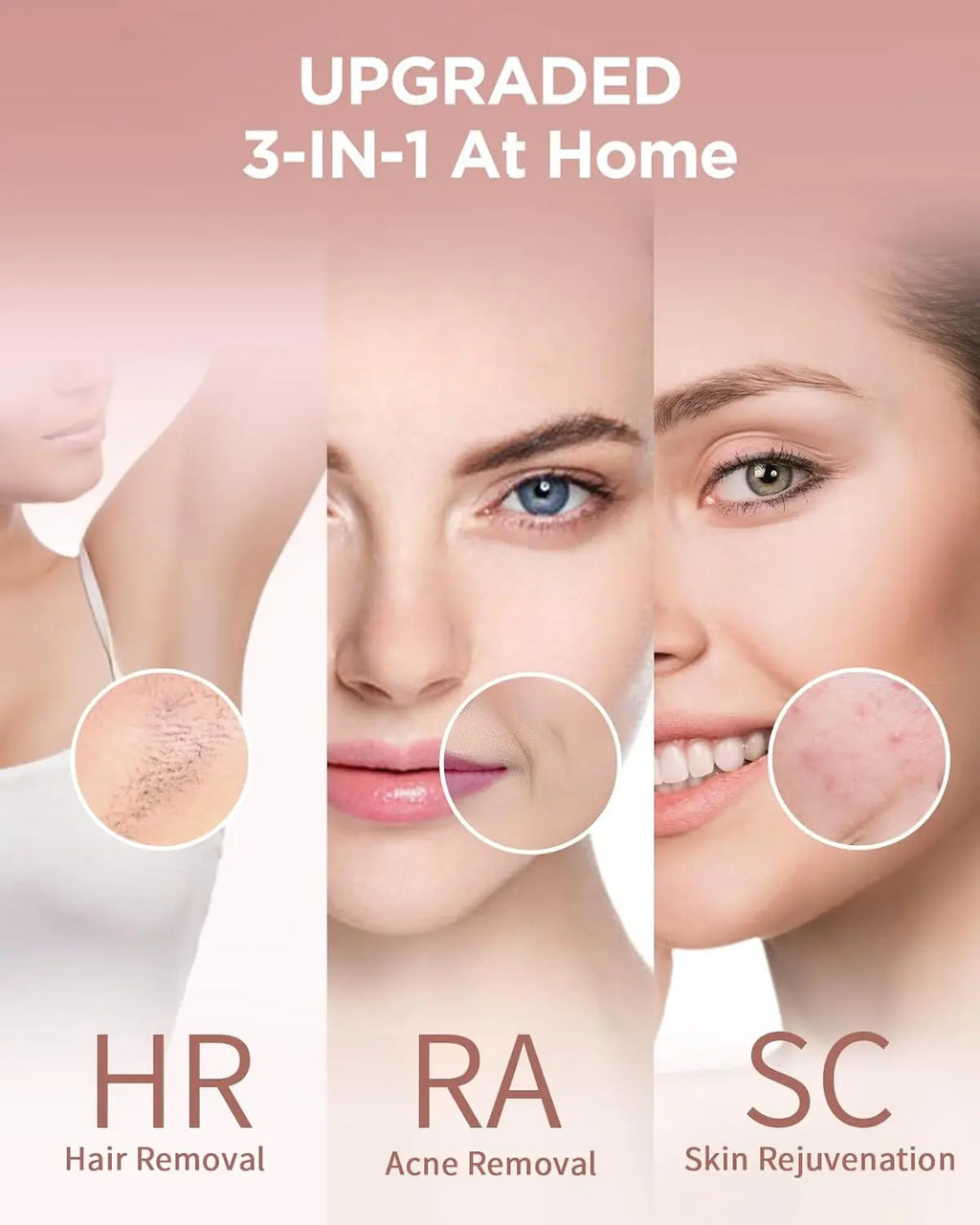 999900   Flashes-depiladora IPL segura, permanente, indolora, cara, cuerpo, brazos, pierna, tratamiento de cuerpo entero para hombres y mujeres, uso doméstico