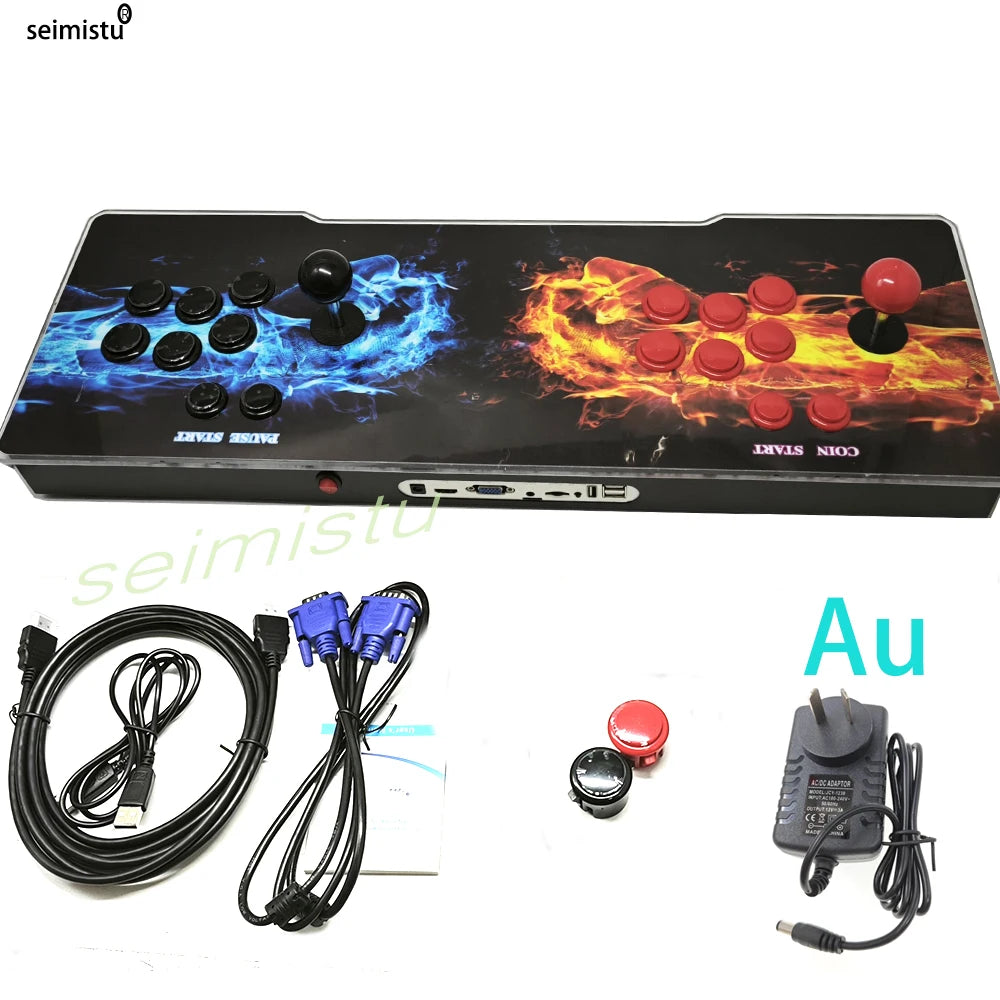 Arcade Box GEMA Console 30000 in 1 3D Retro Arcade Game Console Cabinet Bartop 8 Way Joysticks Push Buttons to TV