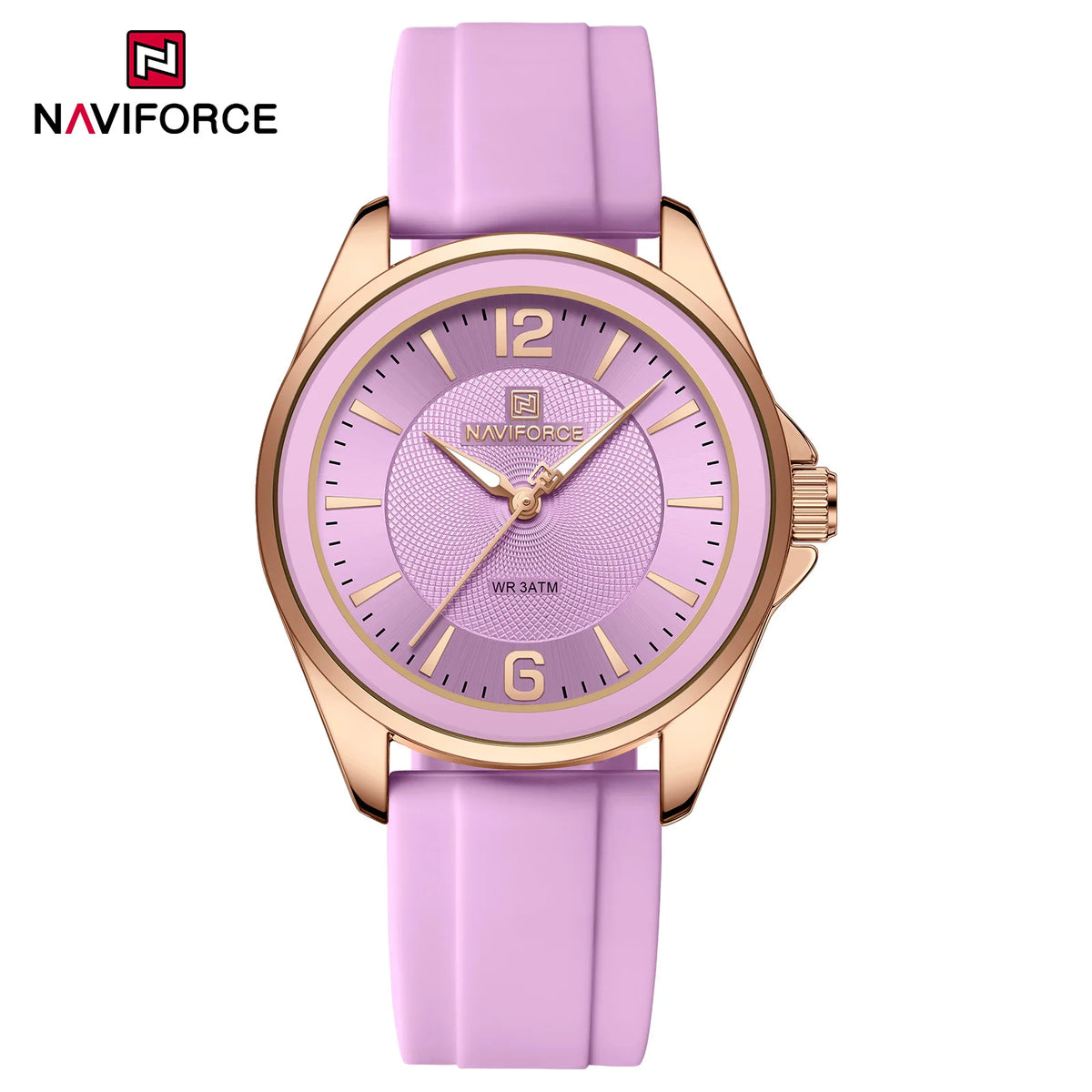 Naviforce 5068 Elegant Female Quartz Waterproof Silicone Strap Watches for Women Ladies Clocks Gifts reloj mujer часы