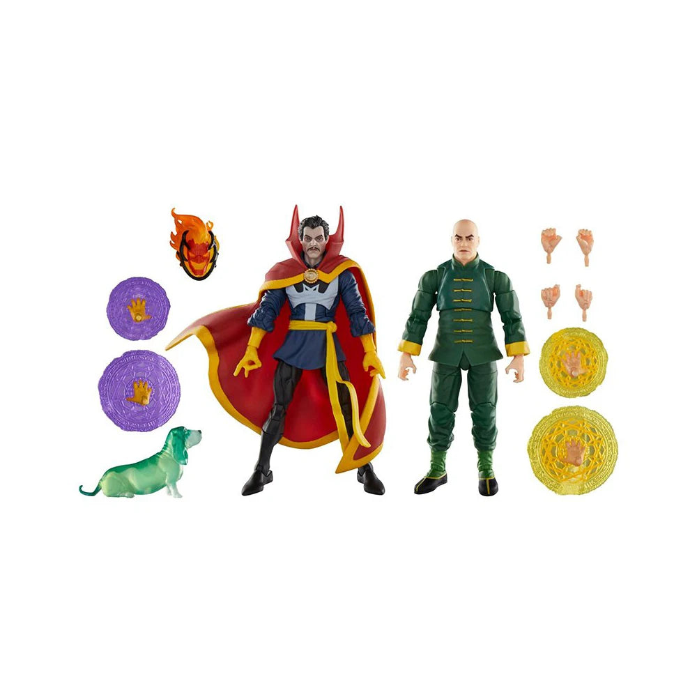 ML Legends Doctor Strange Wong y Bats, paquete exclusivo de 2 figuras de acción de 6 pulgadas.