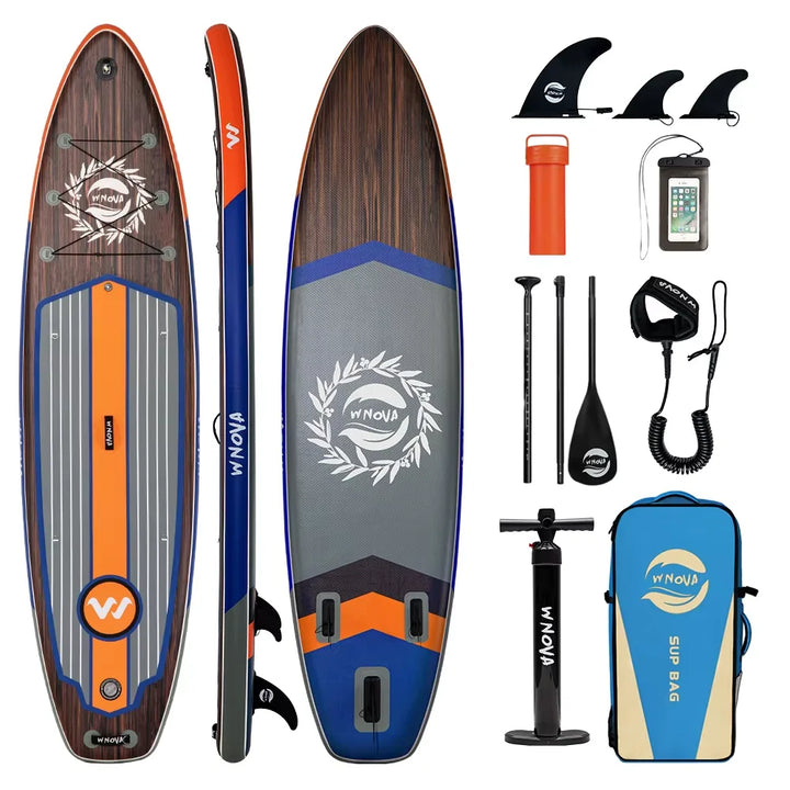 Tabla de Paddle Inflable Ultraligera Serie WNOVA 2026, Tamaño 335-350cm, Material PVC, para Deportes Acuáticos, Yoga, Pesca, Viajes, Surf, Antideslizante