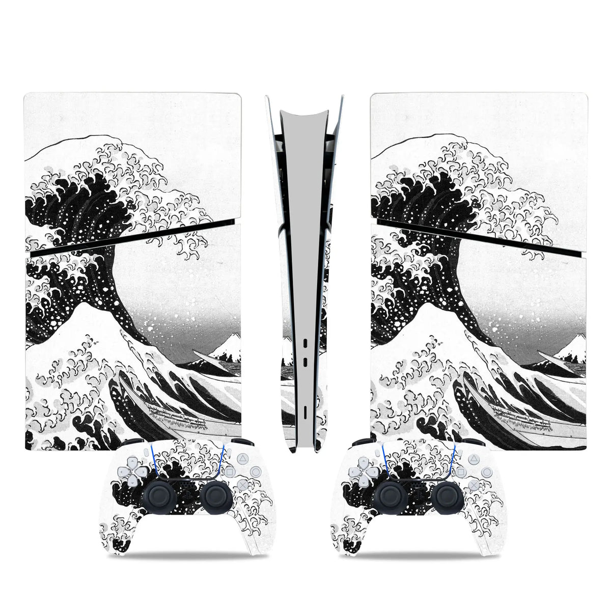 Pegatina de vinilo para PS5 Slim Digital, set completo de cubierta para consola de juegos y mando inalámbrico