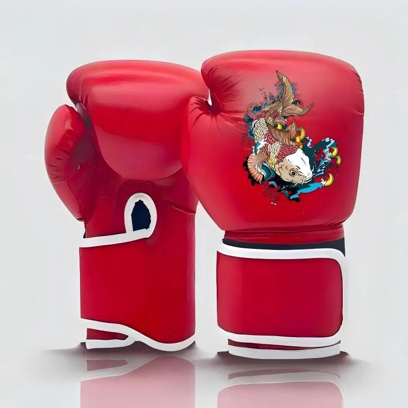 Guantes de Boxeo Muay Thai de Cuero de Fibra Ultrafina Personalizados, Correa de Muñeca con Velcro y Hebilla con Logotipo Personalizado de Fábrica, Adecuados para MMA Muay Th