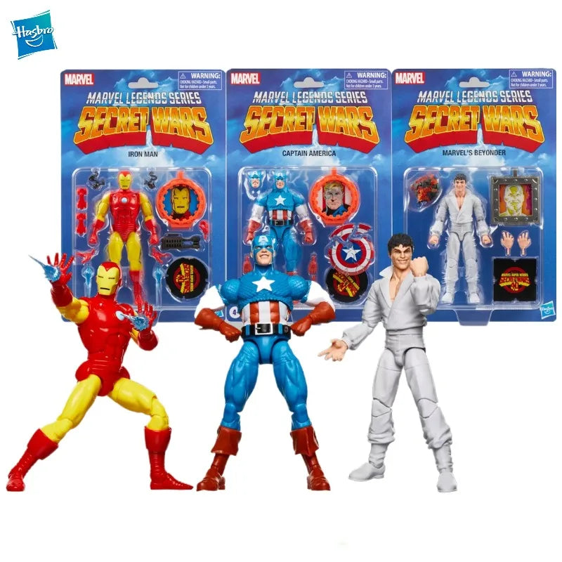 Nuevo Original Hasbro Marvel Legends Series Secret Wars Capitán América, Iron Man y Marvel's Beyonder figura de acción Original