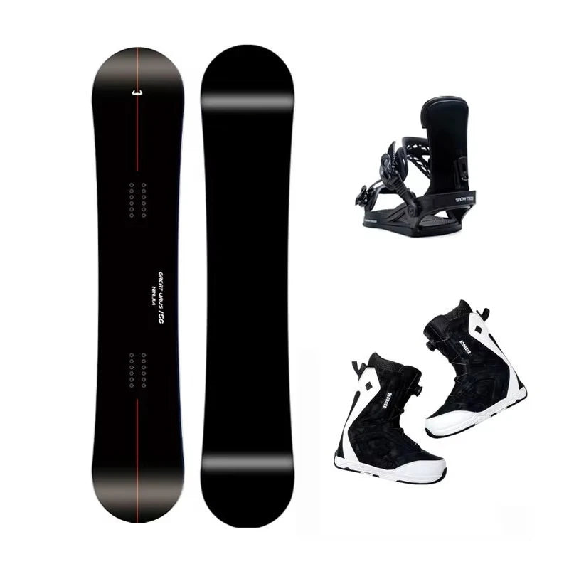 Paquete Completo de Snowboard con Botas y Fijaciones - Precio de Fábrica, Conjunto de Esquí para Hombre
