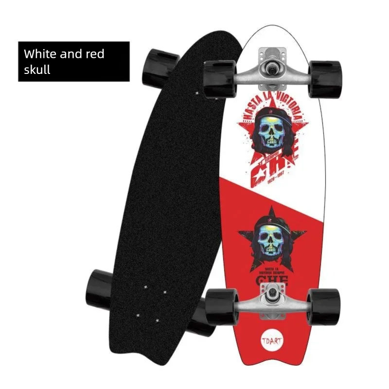 Tabla de Surf Urbana de 32 Pulgadas para Principiantes, con Trucks CX4, para Simulación de Surf y Skateboarding