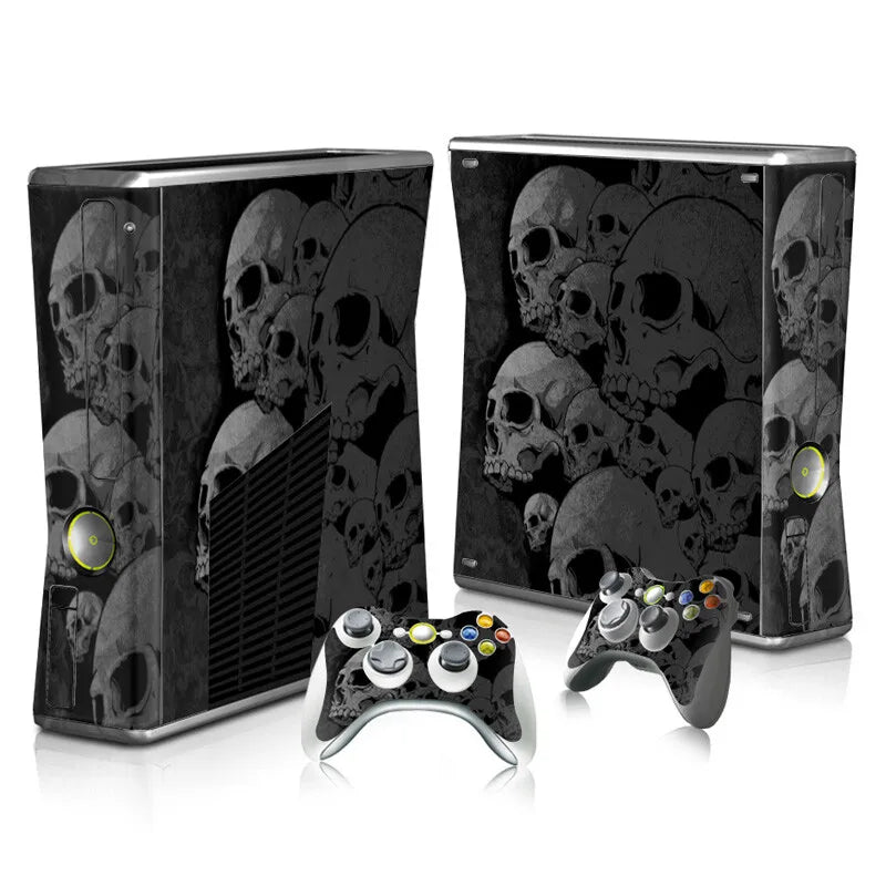 Vinilo Adhesivo Personalizado para Consola Xbox 360 Slim y 2 Controles, Adhesivo Decorativo para Xbox 360 Slim