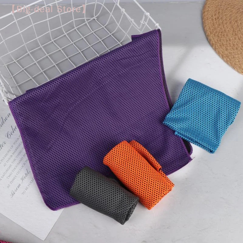 【M】1 Toalla Refrescante de Microfibra Suave con Absorción Instantánea del Sudor para Gimnasio, Correr, Senderismo y Deportes