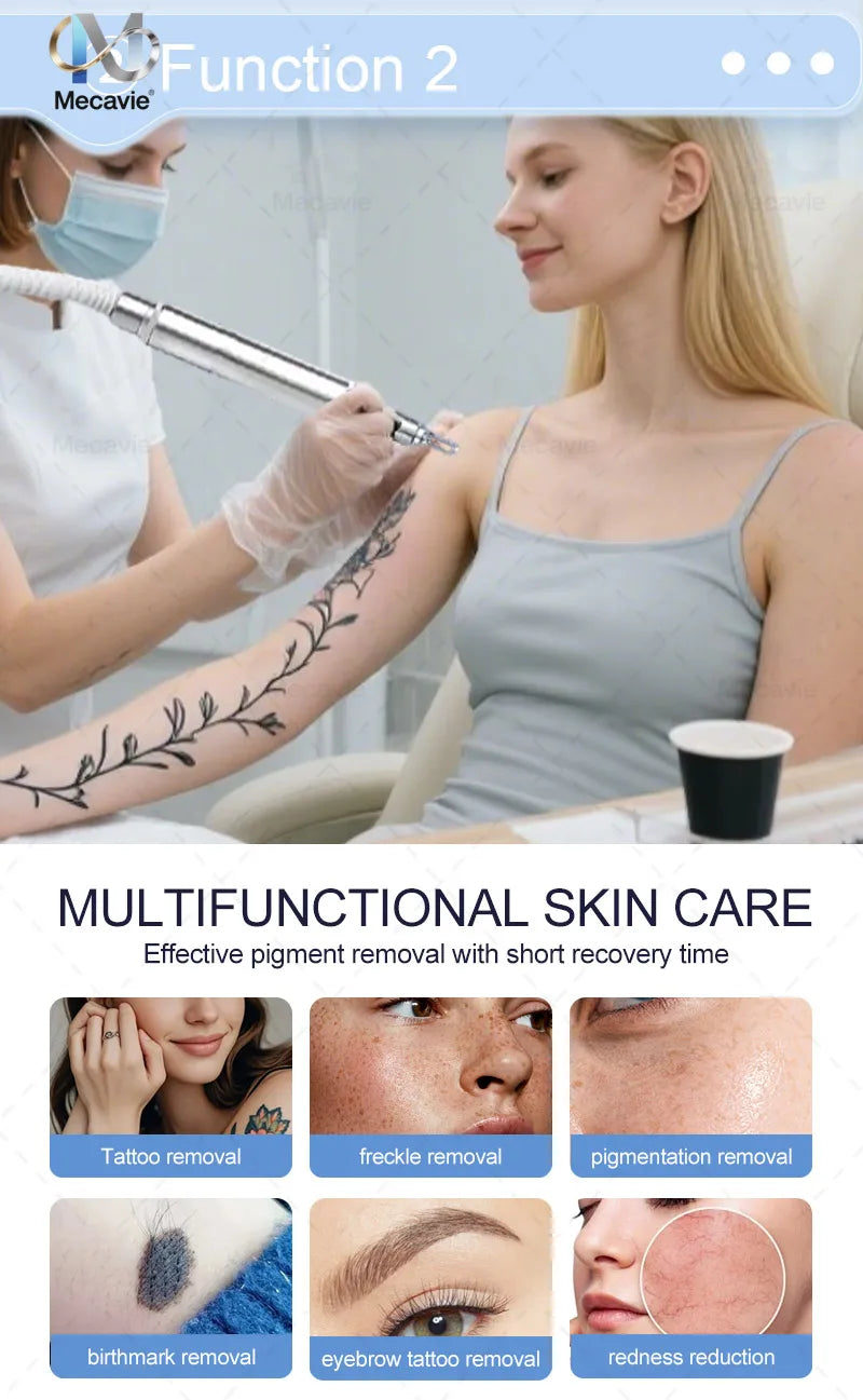 Máquina de Depilación Láser de Diodo 2 en 1, Máquina Profesional de Eliminación de Tatuajes con Picosegundos, 755nm 808nm 940nm 1064nm