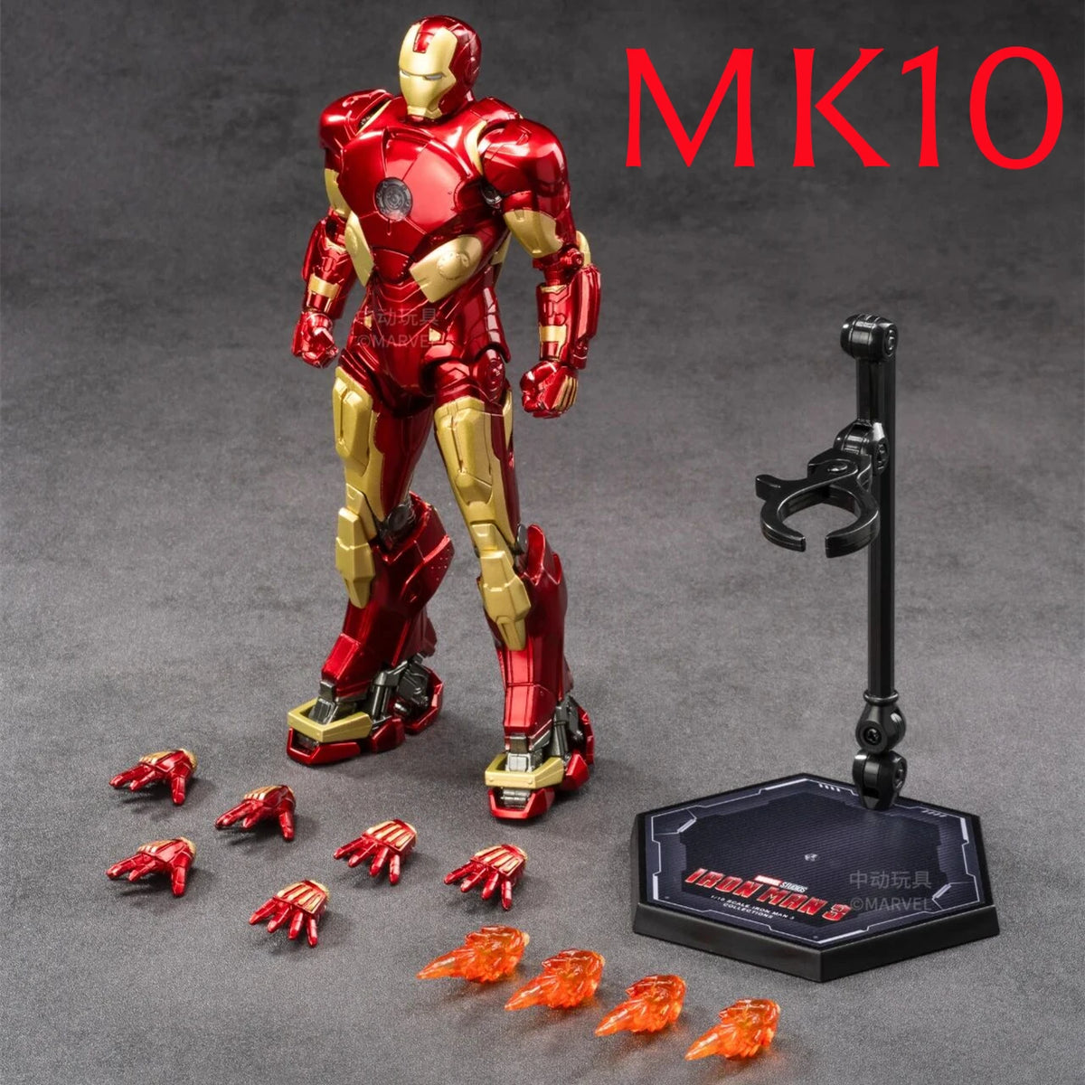 ZD Toys Marvel Avengers Iron Man Figura de acción MK3 MK6 MK50 Spider-Man: No Way Home Scarlet Spider Figura de acción coleccionable Regalo
