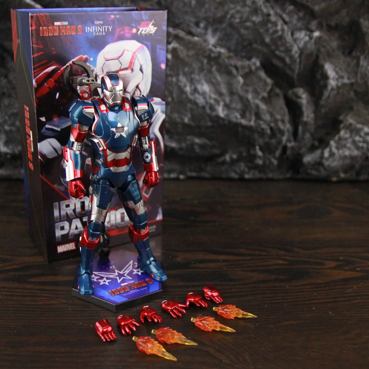 ZD Toys Marvel Iron Man MK46 MK45 MK1 MK2 MK3 MK4 MK5 MK6 MK7 MK33 MK17 7 "Figura de acción de película Iron Mark 1 2 3 4 5 6 7 Leyendas
