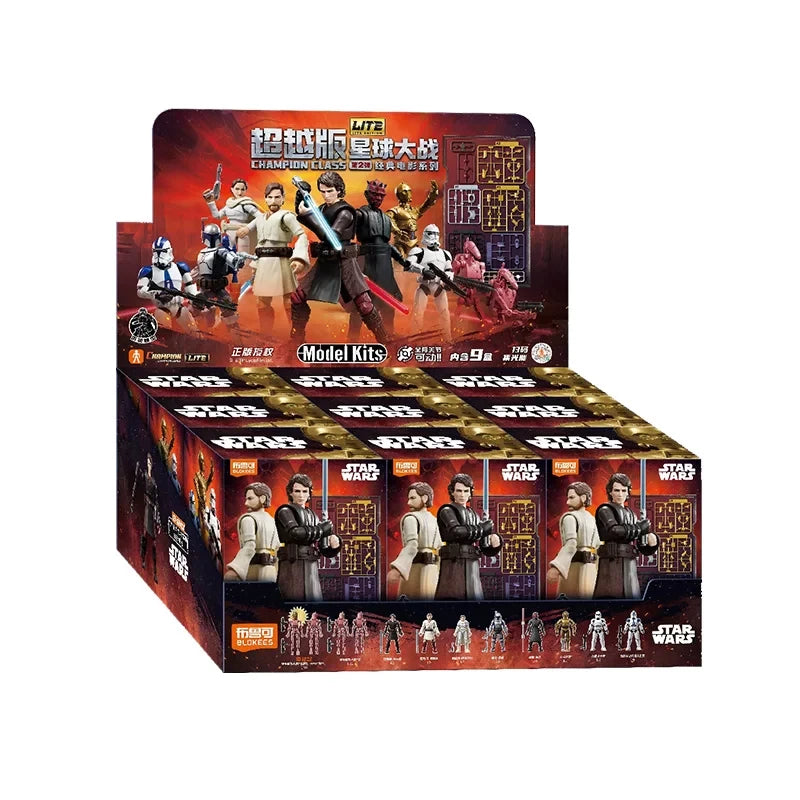 Blokees STAR WARS Anakin Darth Vader Obi-Wan Kenobi Din Djarin Grogu Figura de Acción Decorativa Juguete Coleccionable Regalo
