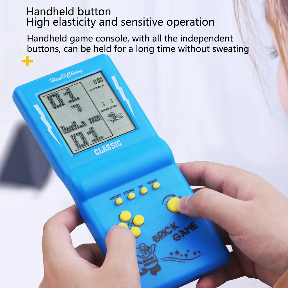 Consola de juegos Tetris con pantalla grande, consola de juegos portátil clásica, nostálgica y retro, juguetes electrónicos, reproductor de juegos portátil retro, nuevo