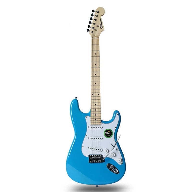 Guitarras eléctricas de madera de 39 pulgadas para principiantes, rendimiento, 22 trastes, instrumentos eléctricos de 6 cuerdas de alta calidad
