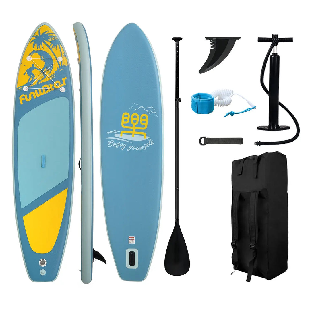 FunWater-tabla de remo de pie, tabla de Paddle inflable, tabla de Paddle antideslizante para deportes acuáticos, tabla de Surf Sup