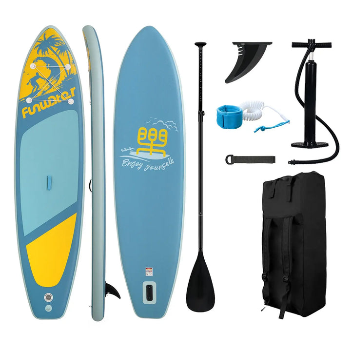 FunWater-tabla de remo de pie, tabla de Paddle inflable, tabla de Paddle antideslizante para deportes acuáticos, tabla de Surf Sup