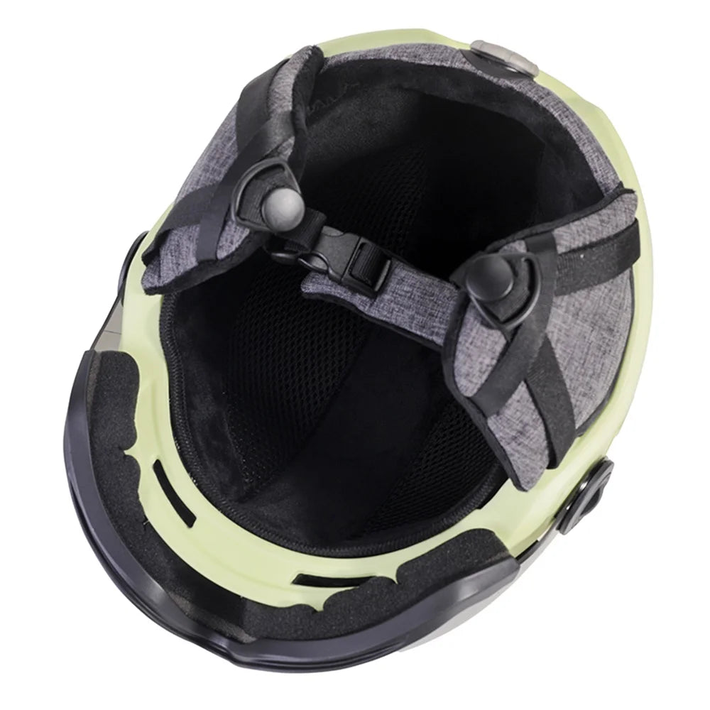 Casco de Esquí YUMAJ, Popular en Invierno, Cálido, Resistente al Viento, Antivaho, con Gafas Extraíbles Ajustables, Certificado de Seguridad, Modelo 107
