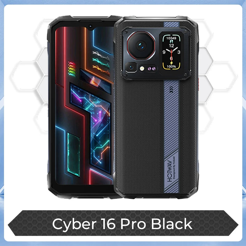 Teléfono resistente HOTWAV Cyber 16 Pro G100, móvil de 108 MP, pantalla FHD+ 2K de 6,6'', smartphone de 8 GB y 512 GB, teléfono Android 15