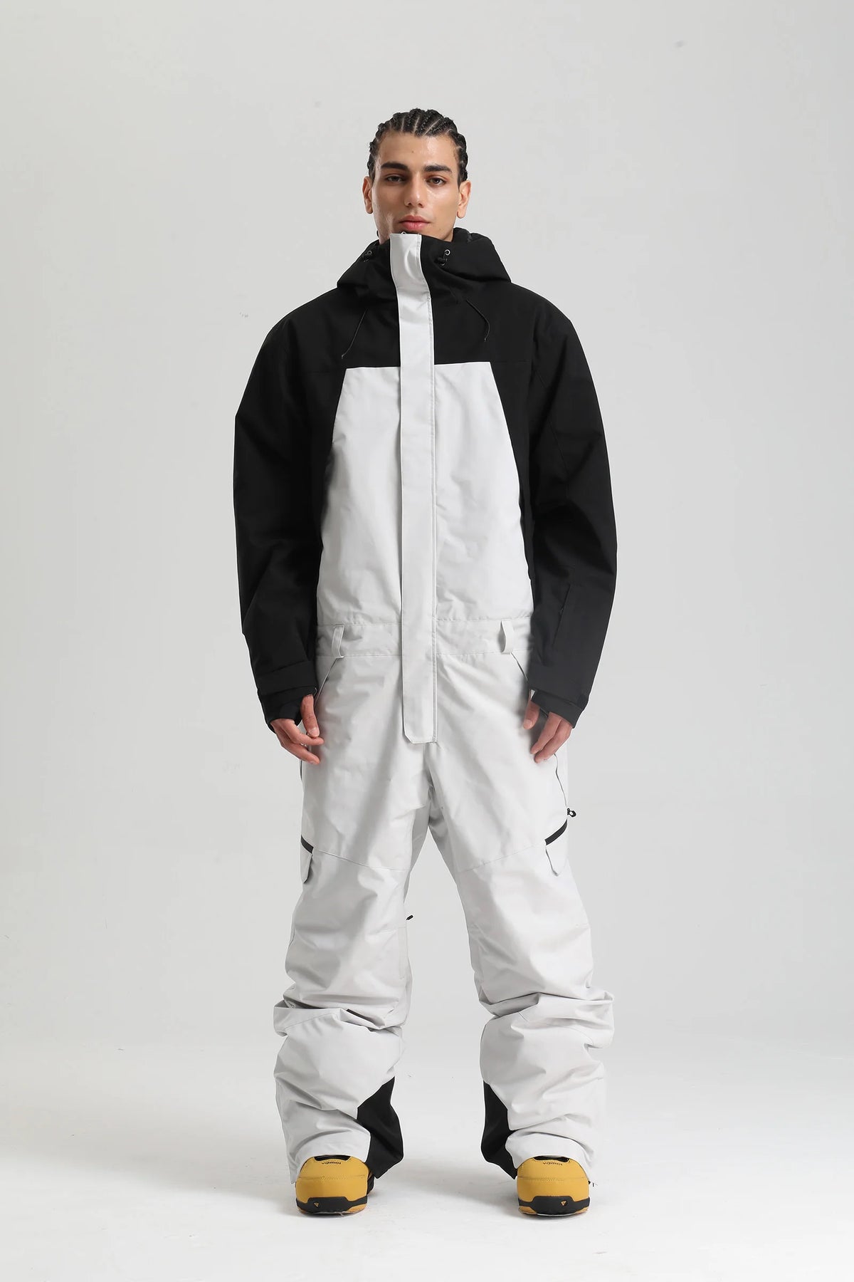 Gsou Snow 2025 Mono de esquí unisex - Traje de nieve térmico impermeable a prueba de viento de una pieza para parejas transpirables alpinas Equipo de nieve