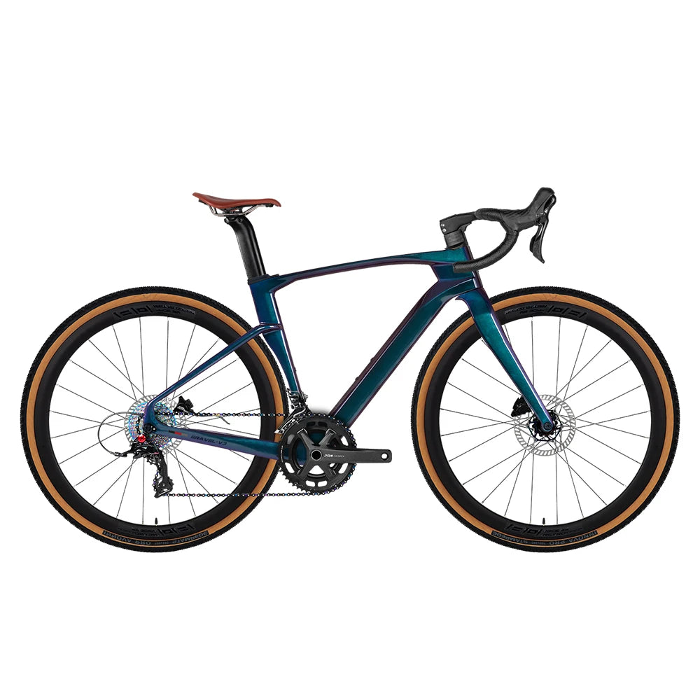 Bicicleta de gravel para carretera TWITTER de carbono, 24 velocidades, cuadro de fibra de carbono, frenos de disco hidráulicos, bicicleta de montaña, bicicleta urbana unisex para todo terreno