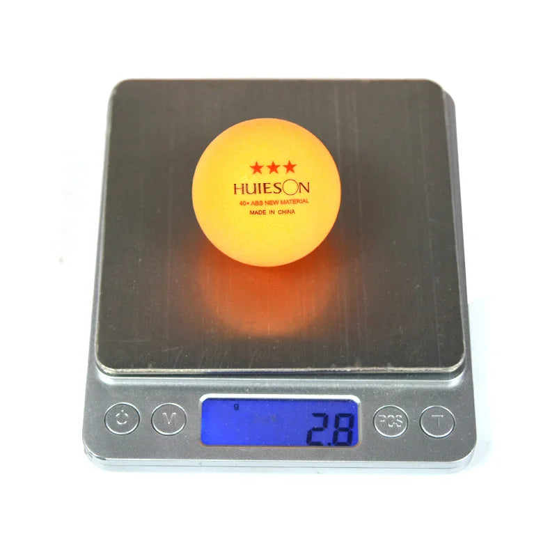 10 Uds Huieson nuevas pelotas de tenis de mesa de plástico ABS 3 estrellas 2,8g 40 +mm pelotas de Ping Pong para pelotas de entrenamiento de partido