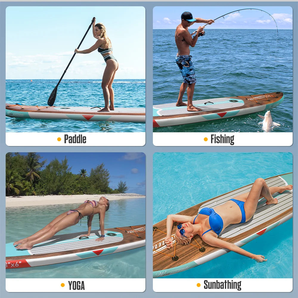 Tabla de Paddle Inflable Ultraligera Serie WNOVA 2026, Tamaño 335-350cm, Material PVC, para Deportes Acuáticos, Yoga, Pesca, Viajes, Surf, Antideslizante