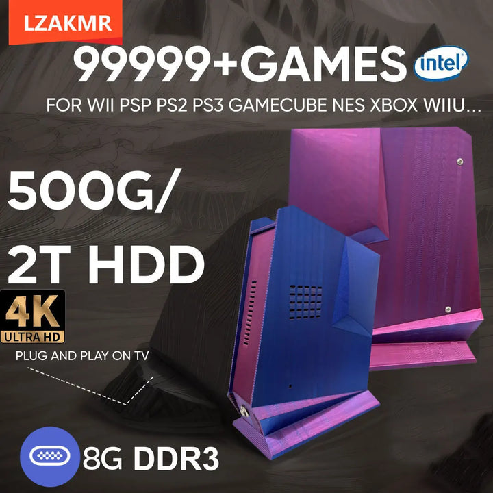 Consola de Juegos Retro G3 Pro con Win11 y Batocera, Disco Duro de 500GB/2TB, Más de 99,999 Juegos, Soporte 3D, Más de 60 Emuladores