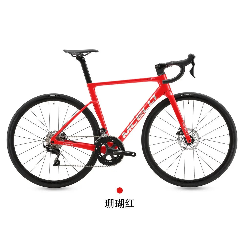 F, bicicleta de carretera YUZHE V2 Fleet de alta gama, ultraligera de 7,5 kg, 105 Di2 R7170-24S, fibra de carbono T800, freno de disco hidráulico, 700*28C