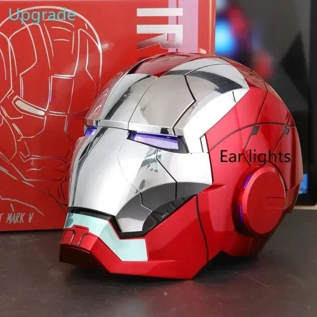 Nuevo Casco de Iron Man Mk50 Mk5 Mk17 con Control por Voz y Luces, Modelo de Juguete para Adultos, Tecnología Vestible, Regalo