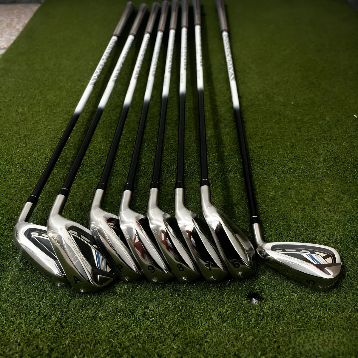 Juego de hierros de golf MP1200 para hombre, 5-9PAS (8 piezas), cubierta de cabeza de acero/grafito