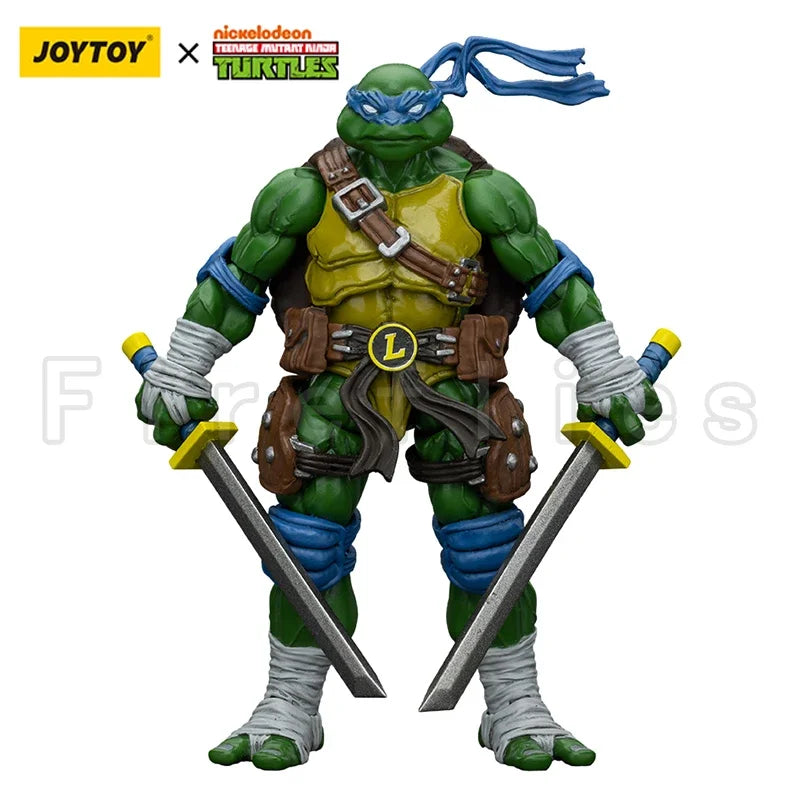 1/18 JOYTOY Action Figure Turtles-Michelangelo Donatello Leonardo Raphael Anime Model Toy