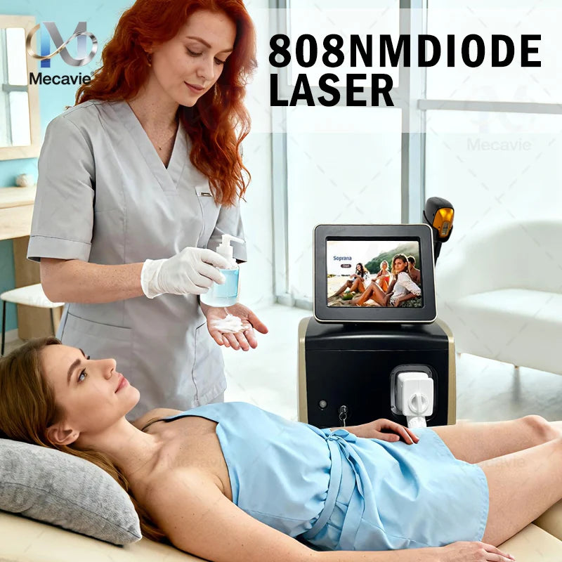 Máquina Profesional de Depilación Láser de Diodo de Titanio, Portátil, 808 830 755 940 1064, Dispositivo de 5 Ondas para Depilación Permanente