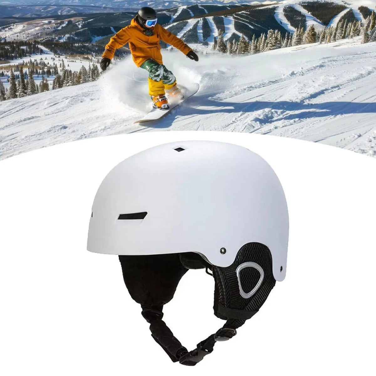 Casco de esquí, casco de snowboard, mejor amortiguación, equipo para la cabeza, accesorios para esquí, casco deportivo para patinaje y snowboard, para hombres y mujeres.