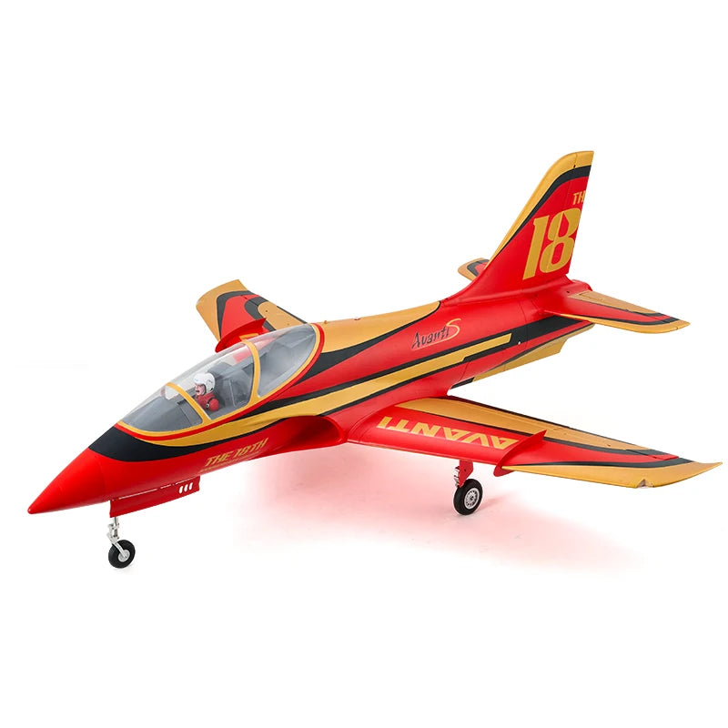 FMSRC-avión teledirigido de 90mm, Avion PNP, ventilador con conductos EDF Jet 6ch con solapas, modelo gigante de alta velocidad