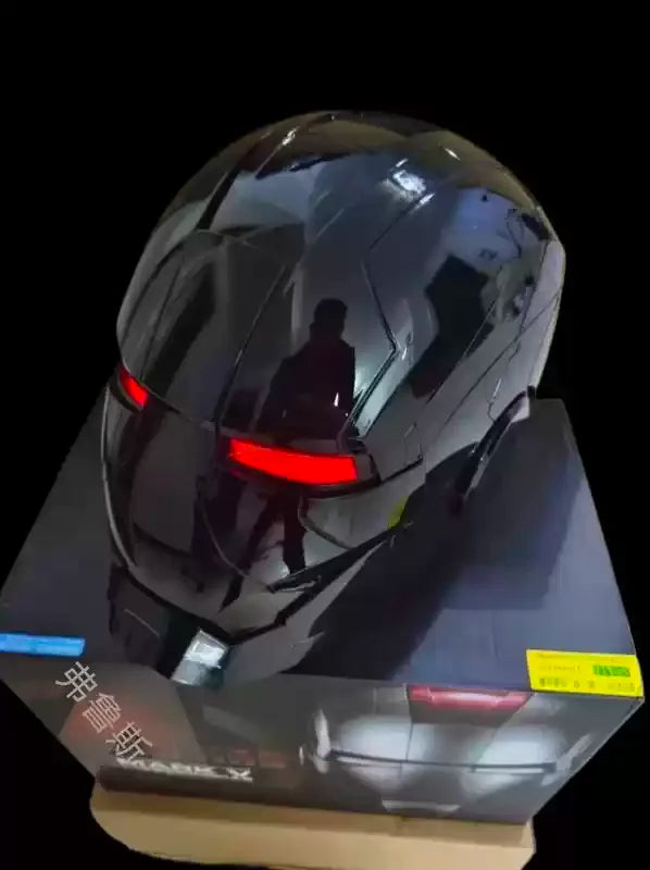 Casco de Iron Man MK5 1:1, activable por voz, deformable, máscara de cosplay, modelo de superhéroe de Marvel, juguete de regalo para niños, fanáticos y coleccionistas