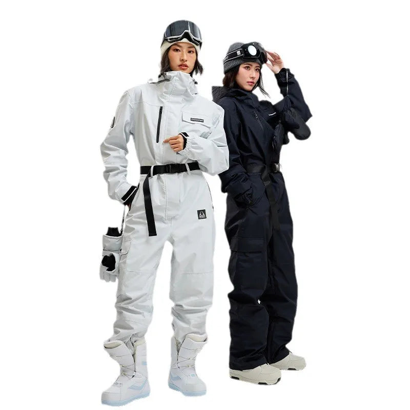 Traje de Esquí de una Pieza para Hombre y Mujer, Térmico, Impermeable, para Nieve, Overol para Snowboard, комбинезон горнолыжный женский