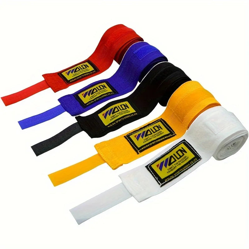 Vendajes de entrenamiento de boxeo, 2 piezas, 1,5/2/3/5M, vendajes deportivos de algodón, Sanda Kick Boxing, guantes de mano Mma, cinturón, Correa deportiva de boxeo